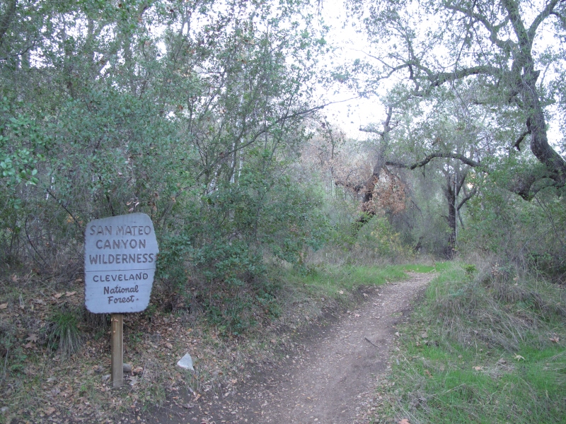 San Matteo Wilderness sign